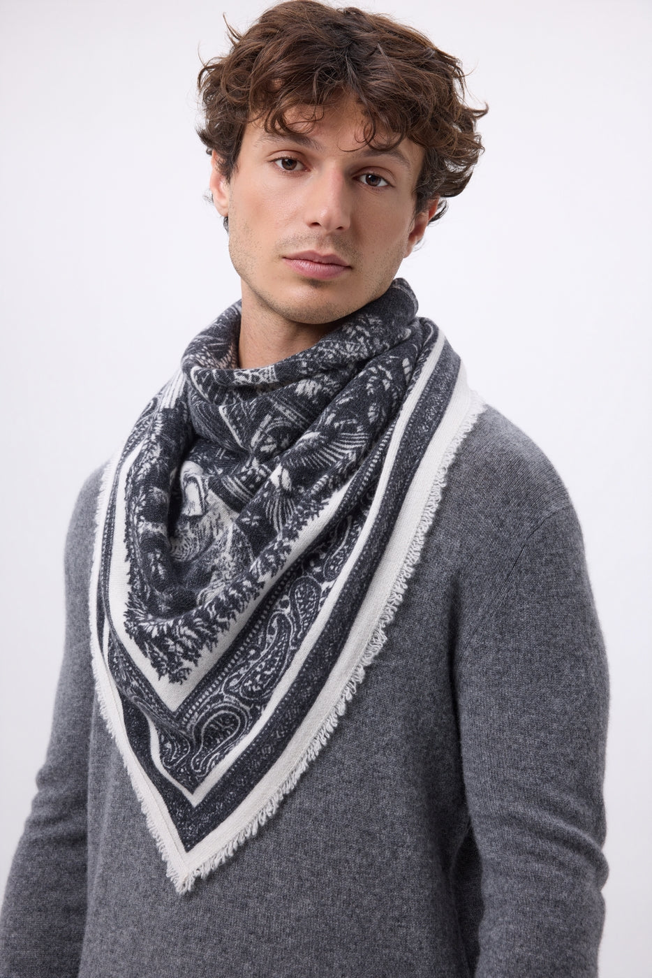Grand Bandana Grande Serre - Noir - Homme