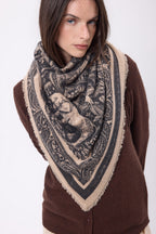 Large Bandana Grande Serre - Cream Beige - Women