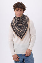 Gran bandana Grande Serre - Beige crema - Hombre