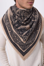 Gran bandana Grande Serre - Beige crema - Hombre