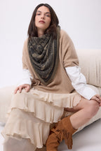 Bandana grande Grande Serre - Caqui jaspeado - Mujer