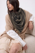 Bandana grande Grande Serre - Caqui jaspeado - Mujer