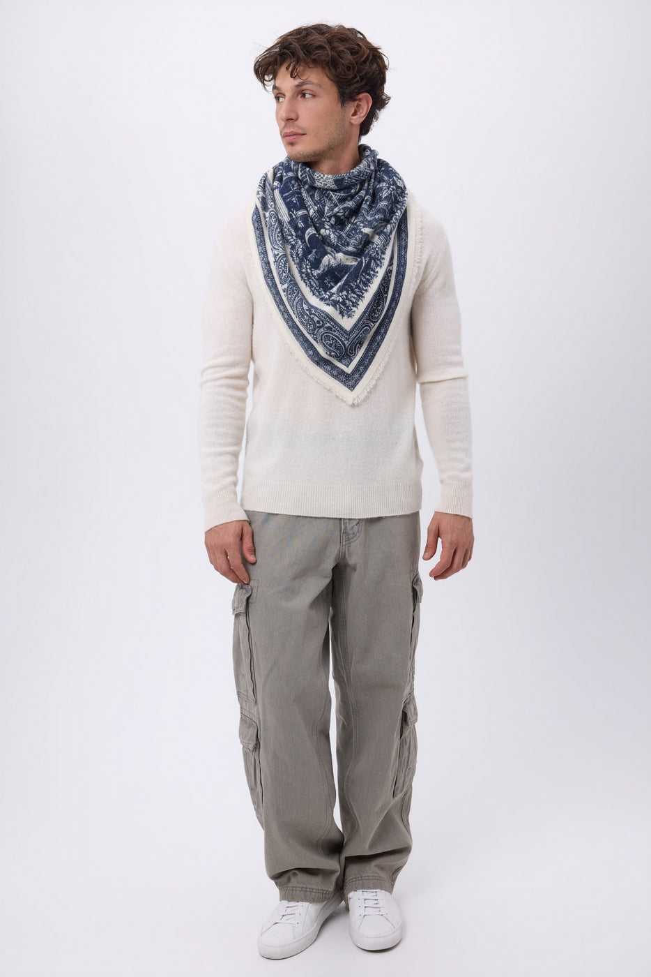 Bandana grande Grande Serre - Azul marino - Hombre