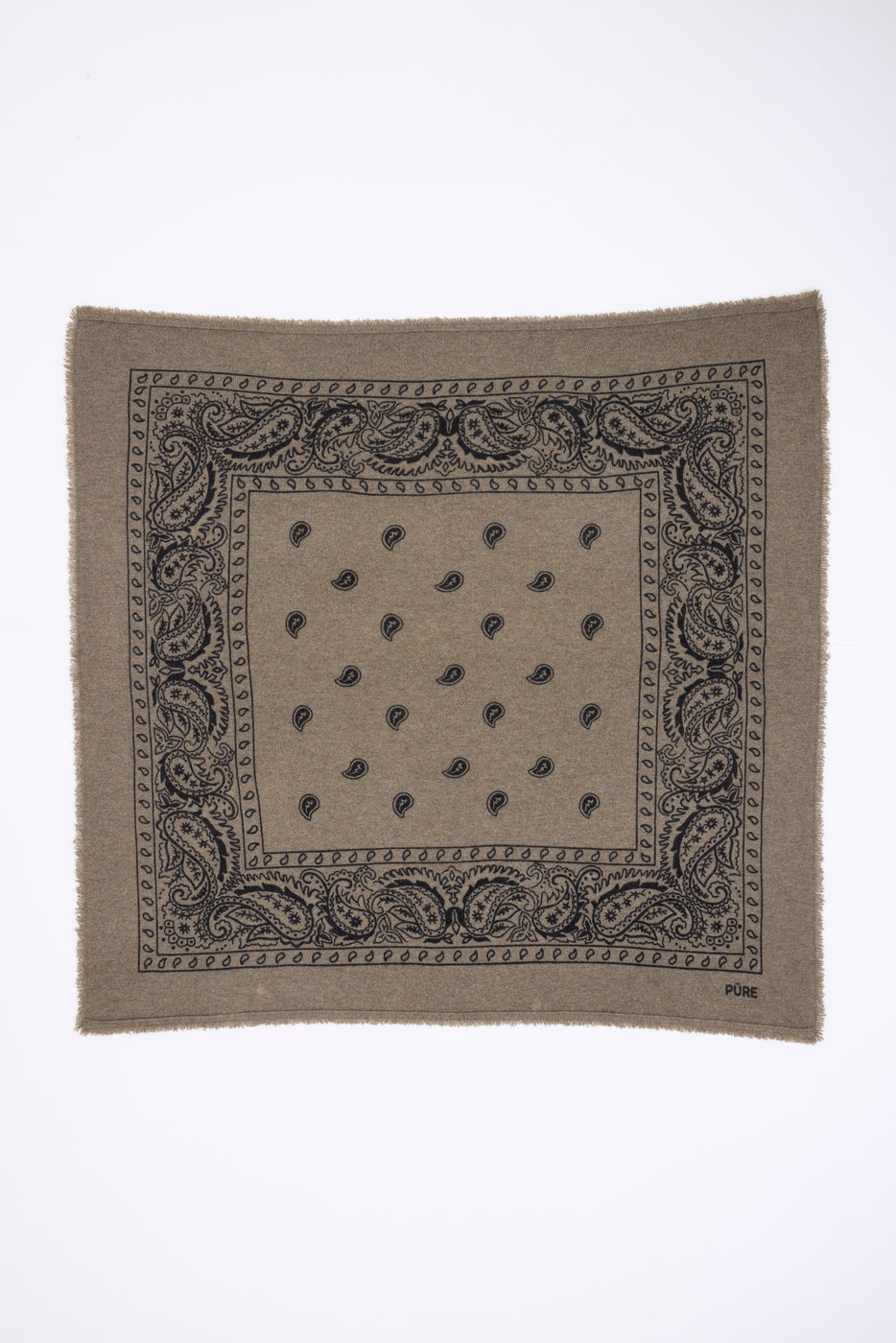 Bandana grande Presley - Caqui jaspeado negro - Hombre