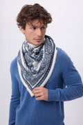 Bandana grande Toile de Jouy - Azul marino - Hombre