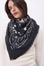 Large Zodiac Bandana - Black - Women
