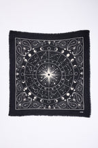 Large Zodiac Bandana - Black - Women