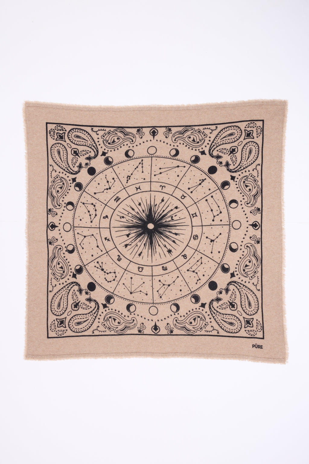 Bandana grande Zodiac - Beige crema - Hombre