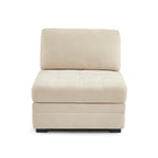 Billie - Butaca Modular 1 Plaza - Tejido Chenilla - Beige