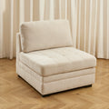 Billie - Butaca Modular 1 Plaza - Tejido Chenilla - Beige