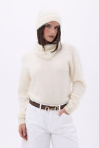 Bonnet – Cachemire Brossé Bill - Blanc - Mixte