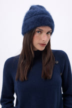 Beanie – Brushed Cashmere Bill - Navy Blue - Unisex