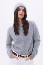 Bonnet – Cachemire Brossé Bill - Gris Clair - Mixte