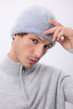 Gorro – Cachemira Cepillada Bill - Gris Claro - Unisex - 100% Cachemira Cepillada