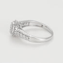 Bague "Romance Royale" D 0,50/75 - Or Blanc 375/1000