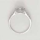 Bague "Romance Royale" D 0,50/75 - Or Blanc 375/1000