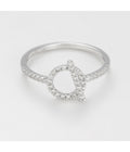 Anillo "Indira" - D0.22/36 - Oro blanco
