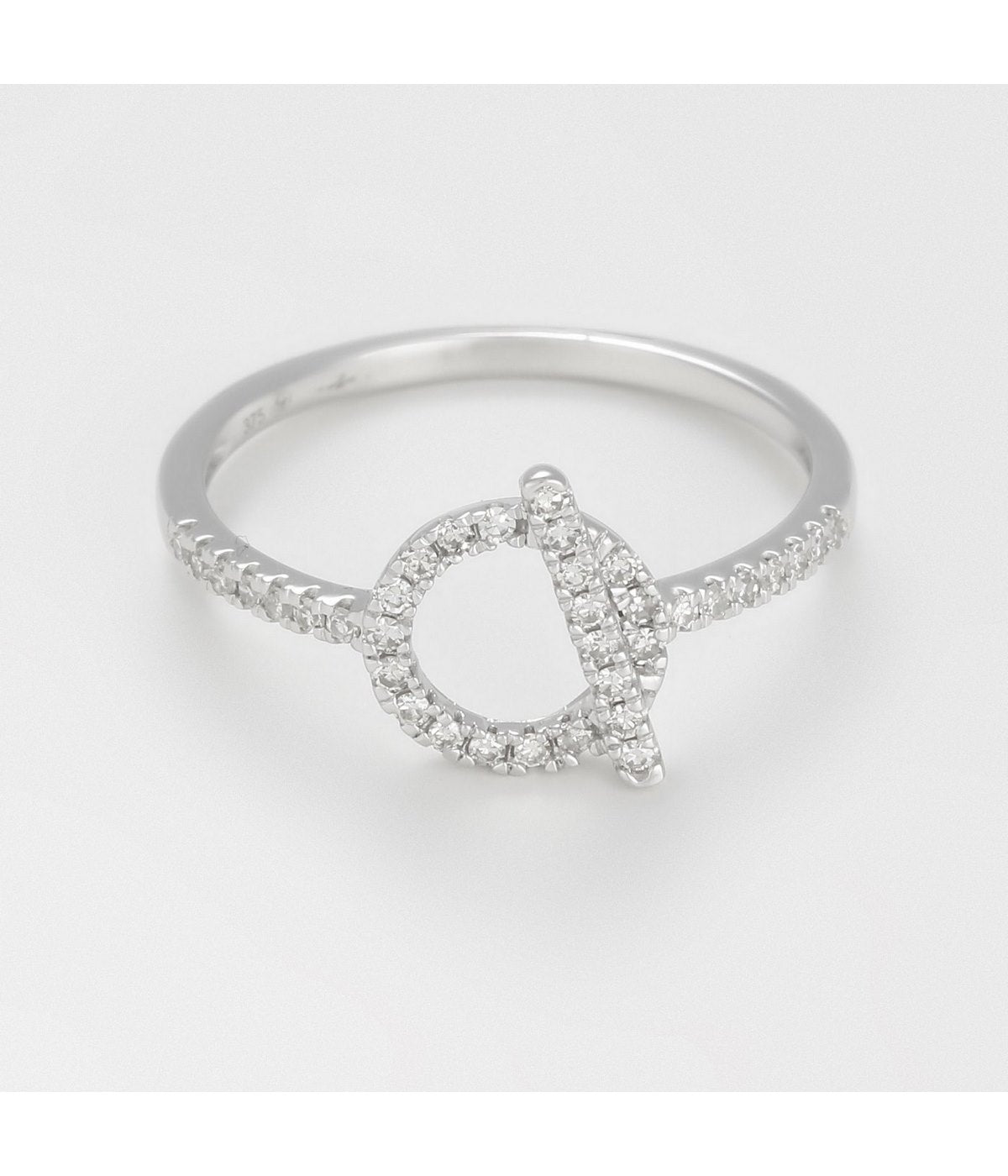 Anillo "Indira" - D0.22/36 - Oro blanco