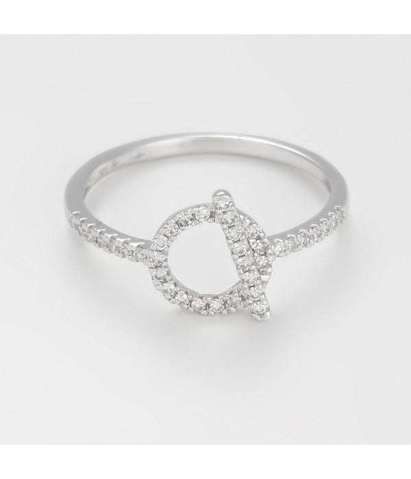 Anillo "Indira" - D0.22/36 - Oro blanco