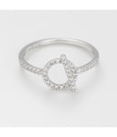 Bague "Indira" - D0,22/36 - Or Blanc