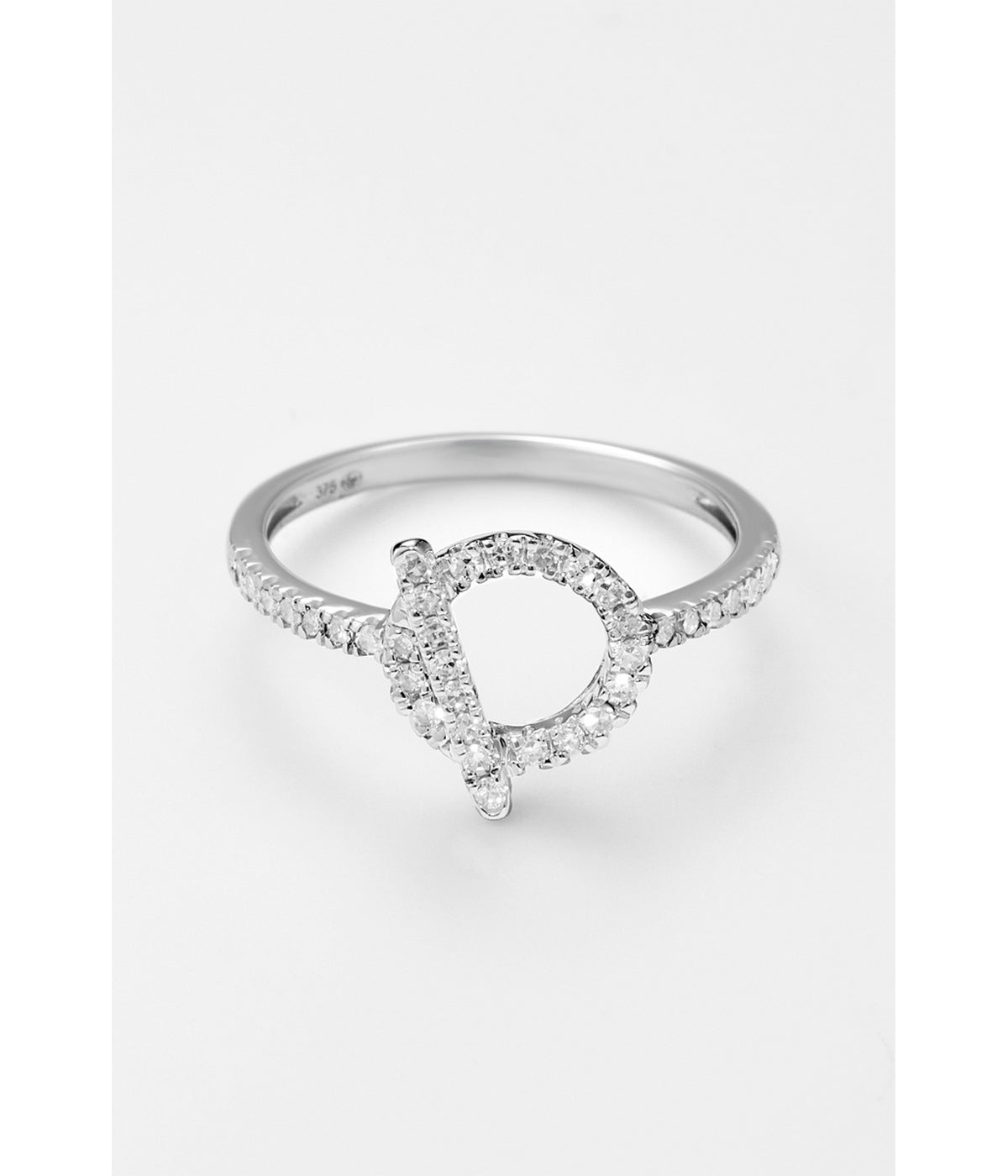Anillo "Indira" - D0.22/36 - Oro blanco