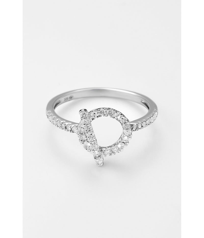 Bague "Indira" - D0,22/36 - Or Blanc