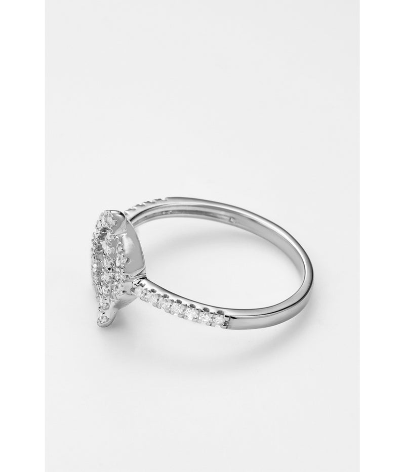 Bague "Indira" - D0,22/36 - Or Blanc