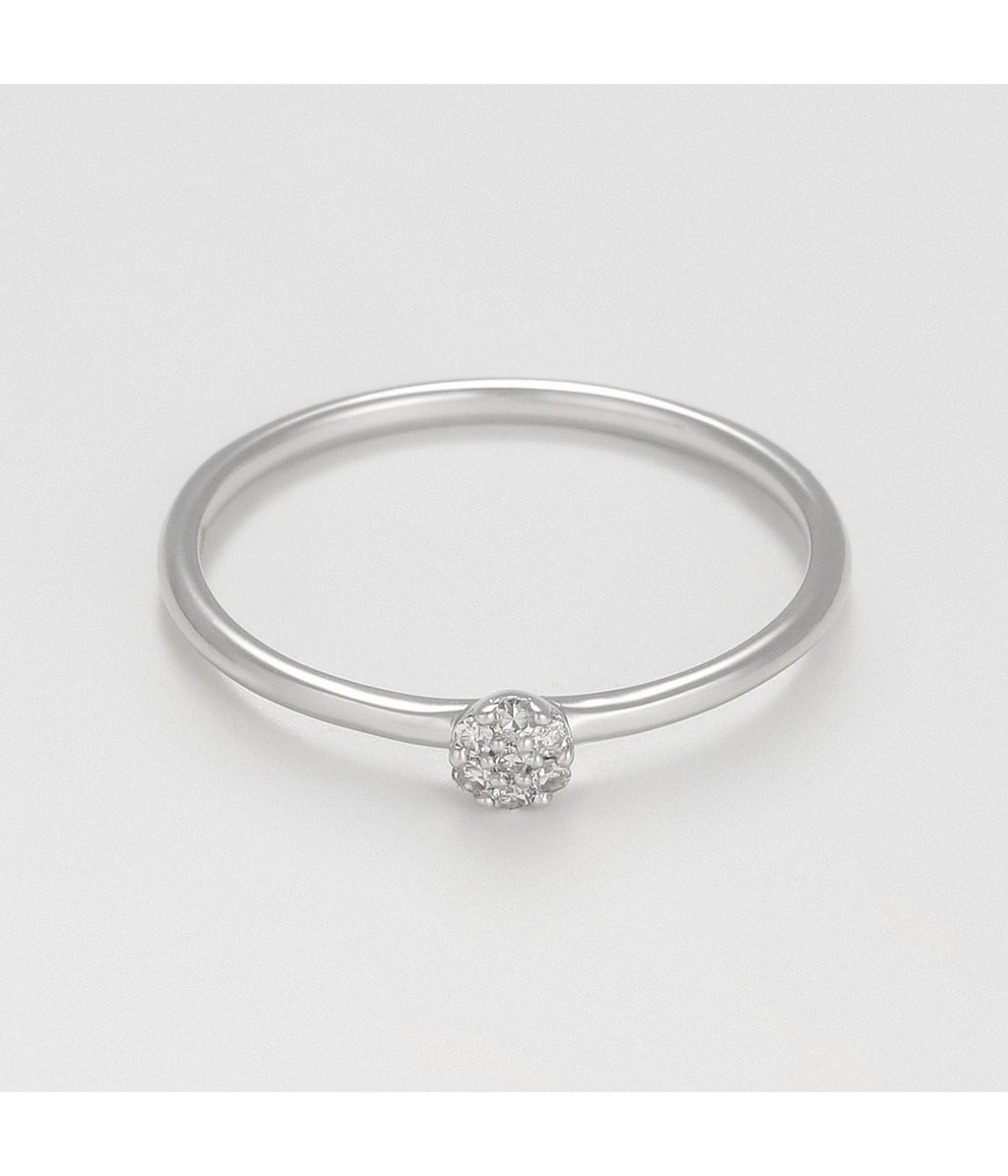 Anillo "Rinata" - D 0.03Ct/7 - Oro blanco