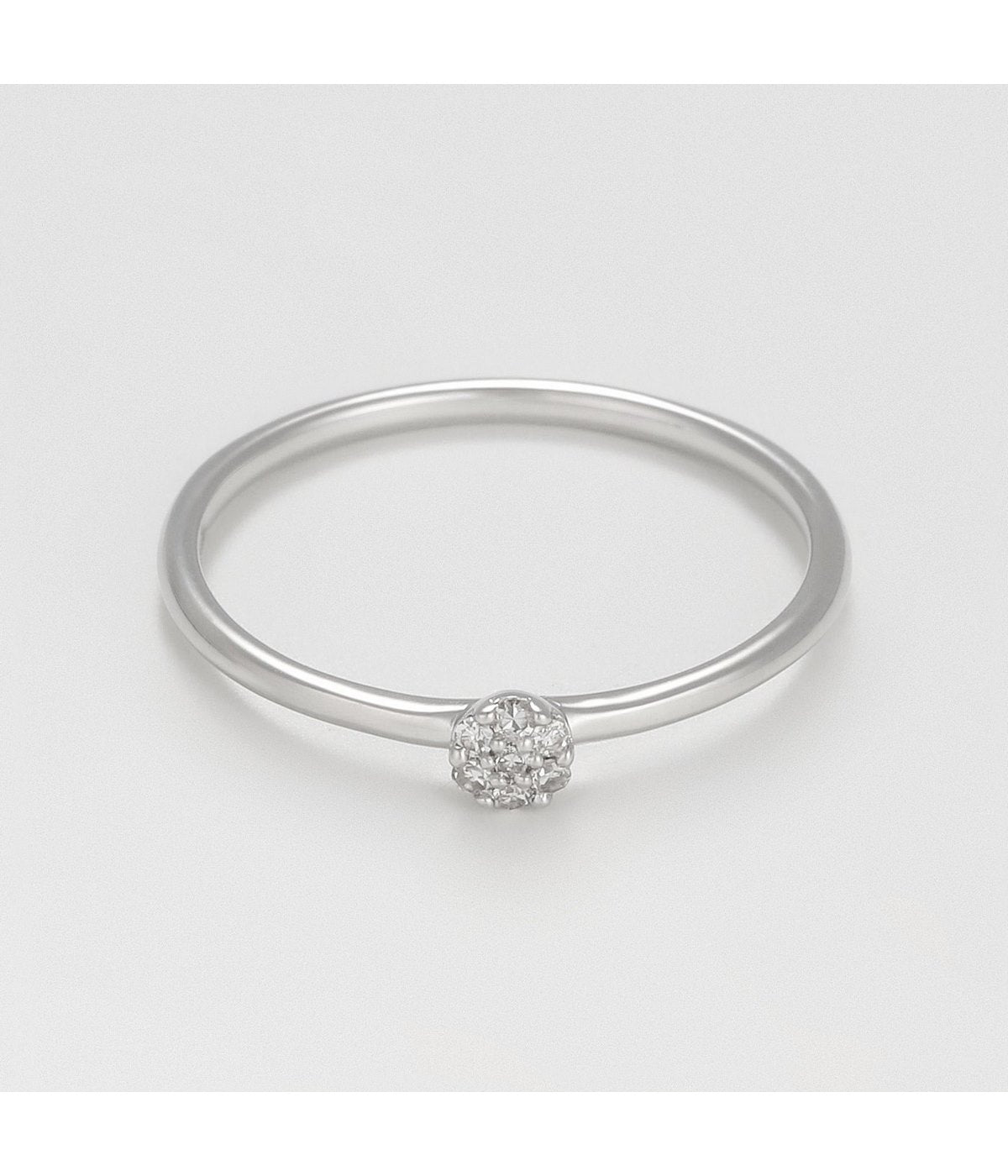 Anillo "Rinata" - D 0.03Ct/7 - Oro blanco
