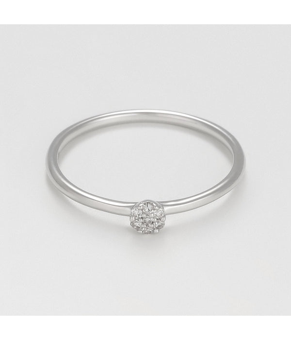 Anillo "Rinata" - D 0.03Ct/7 - Oro blanco