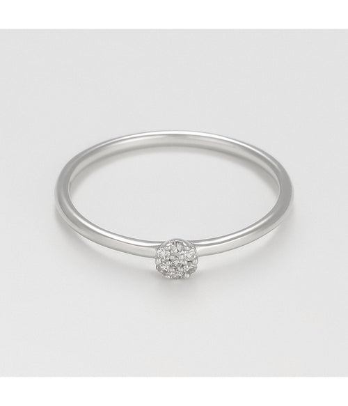 Bague "Rinata" - D 0,03Ct/7 - Or Blanc