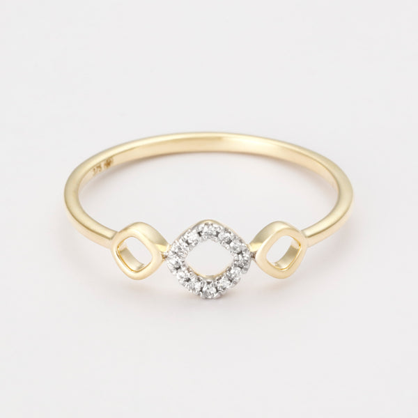 Anillo “Precious Sharing” D0.03/12 – Oro amarillo