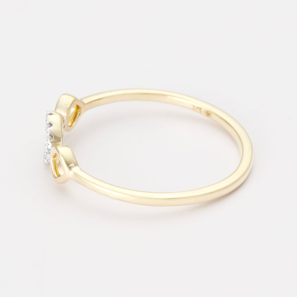Anillo “Precious Sharing” D0.03/12 – Oro amarillo