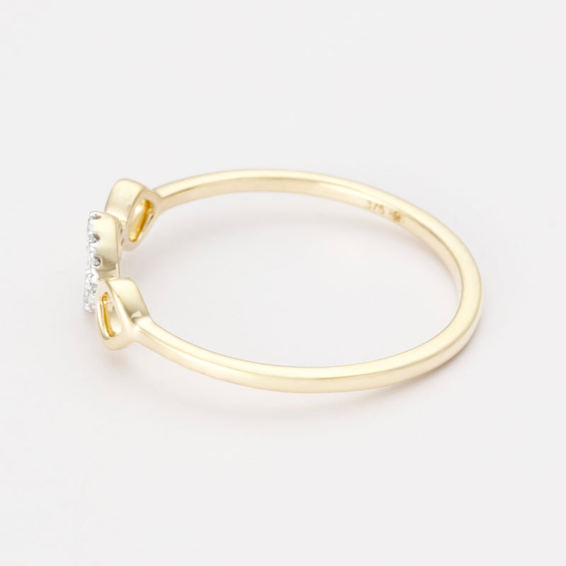 "Precious Sharing" Ring, D0.03/12 - Yellow Gold