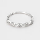 Bague "Infini Précieux" D0,15/30 - Or Blanc 375/1000