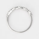 Bague "Infini Précieux" D0,15/30 - Or Blanc 375/1000