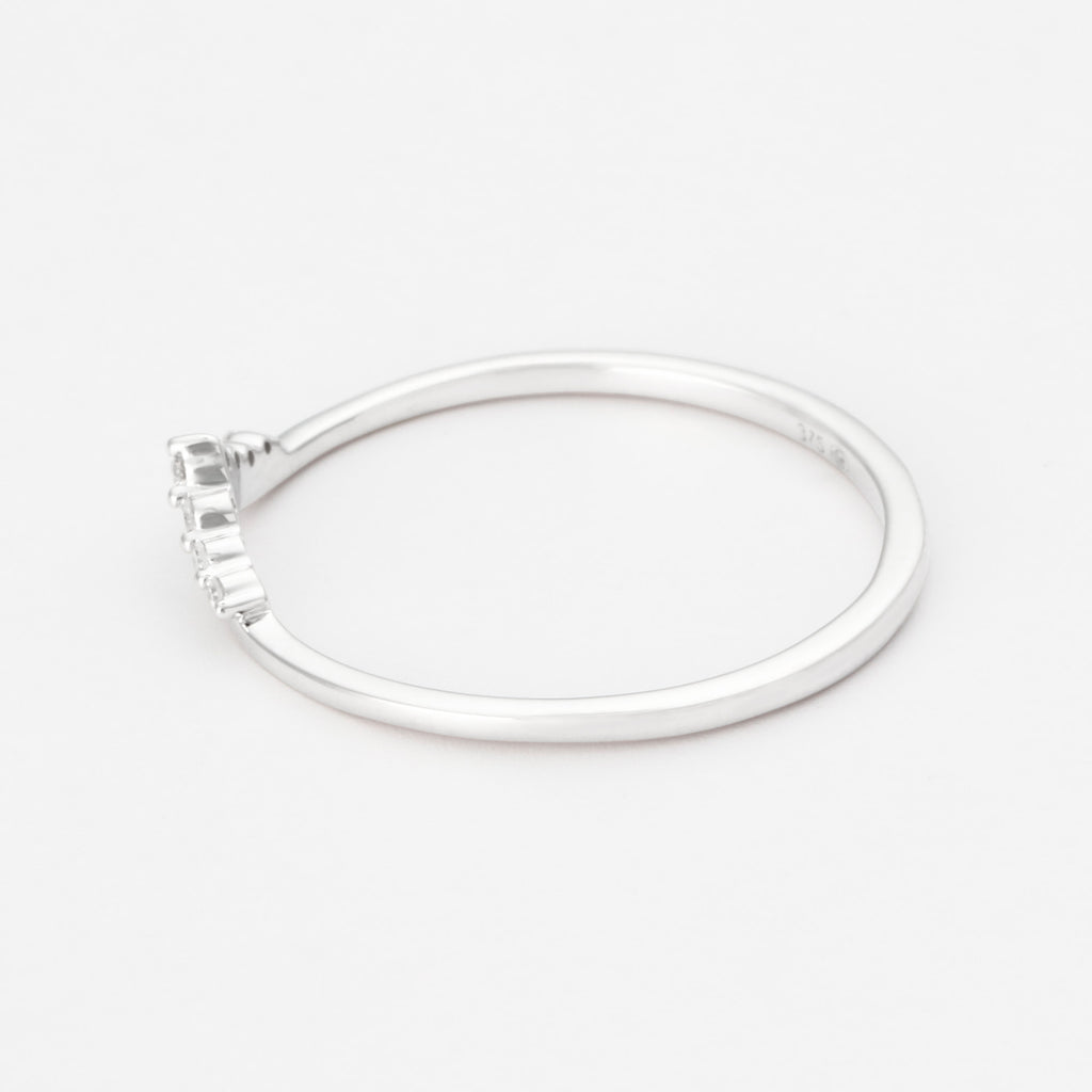 Anillo “Tesoro Opalescente” D0.03/7 – Oro blanco