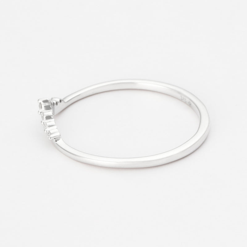 Bague "Trésor Opalescent" D0,03/7 - Or Blanc