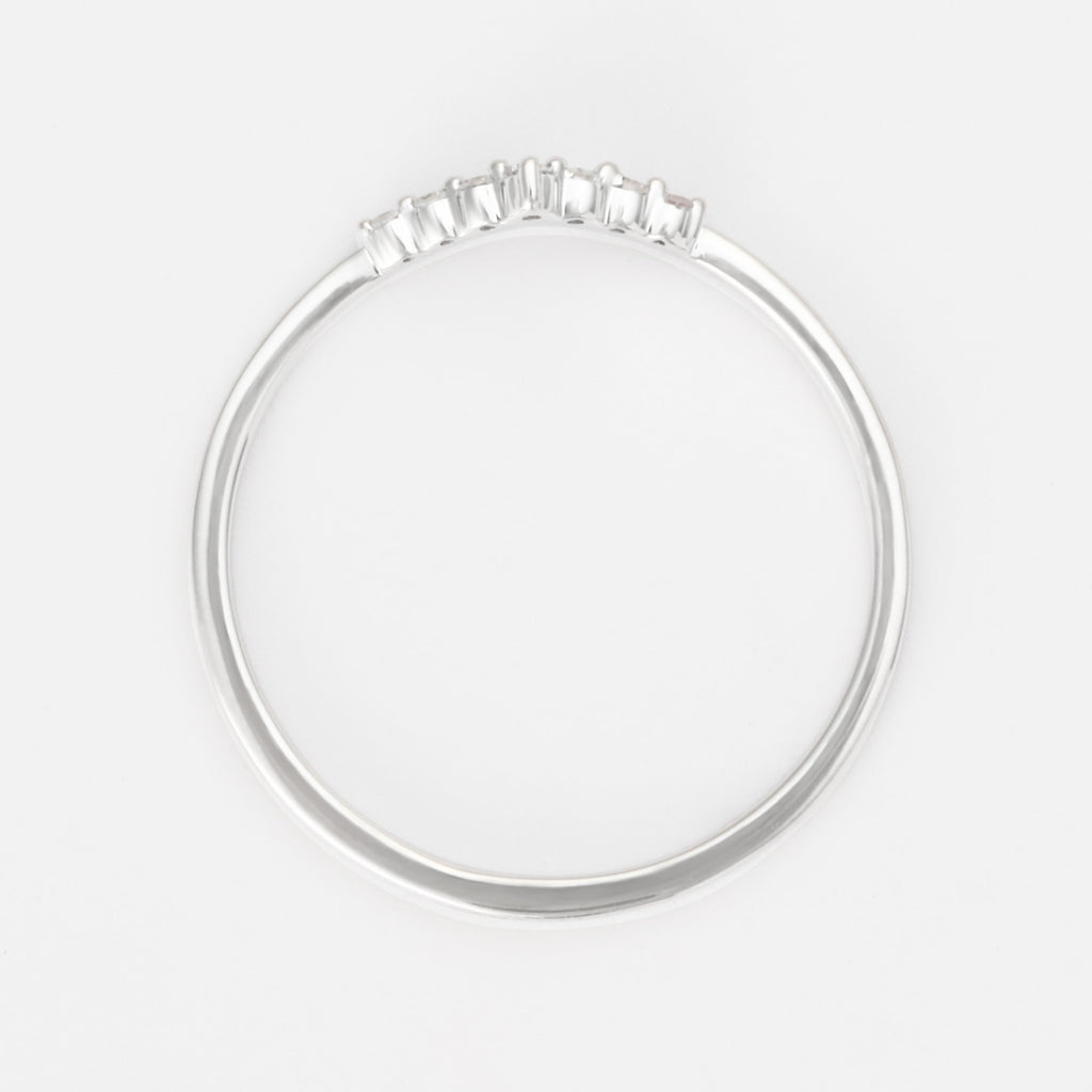 Anillo “Tesoro Opalescente” D0.03/7 – Oro blanco