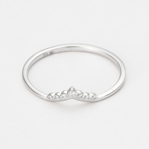 Bague "Trésor Opalescent" D0,03/7 - Or Blanc