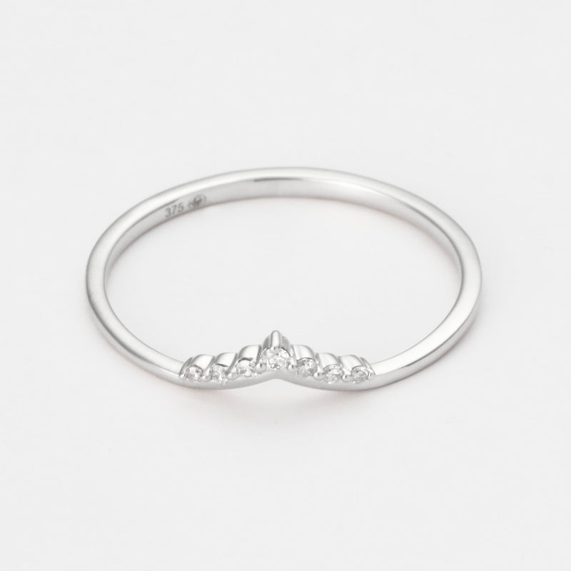 Bague "Trésor Opalescent" D0,03/7 - Or Blanc