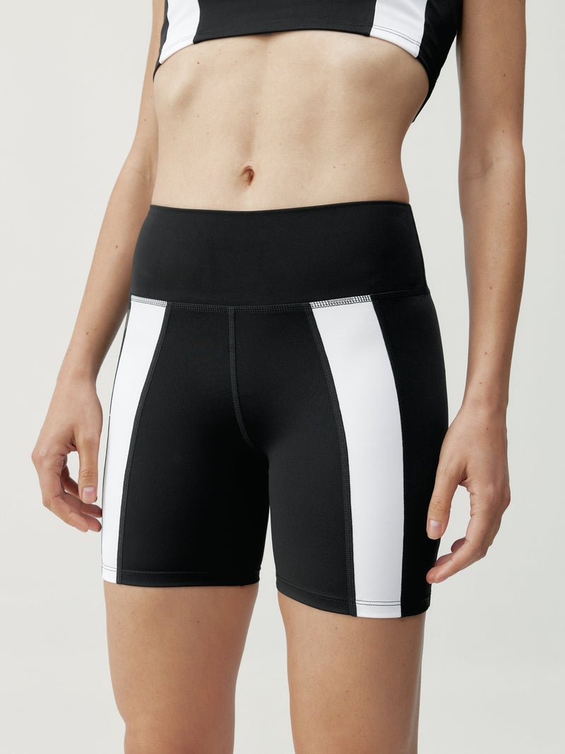 Pantalones cortos Bindi - Negro/Blanco - Mujer