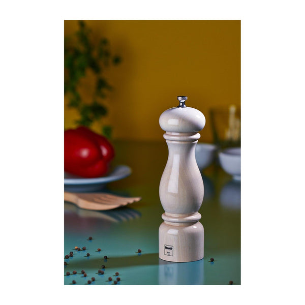 White Lacquered Pepper Mill (Empty)