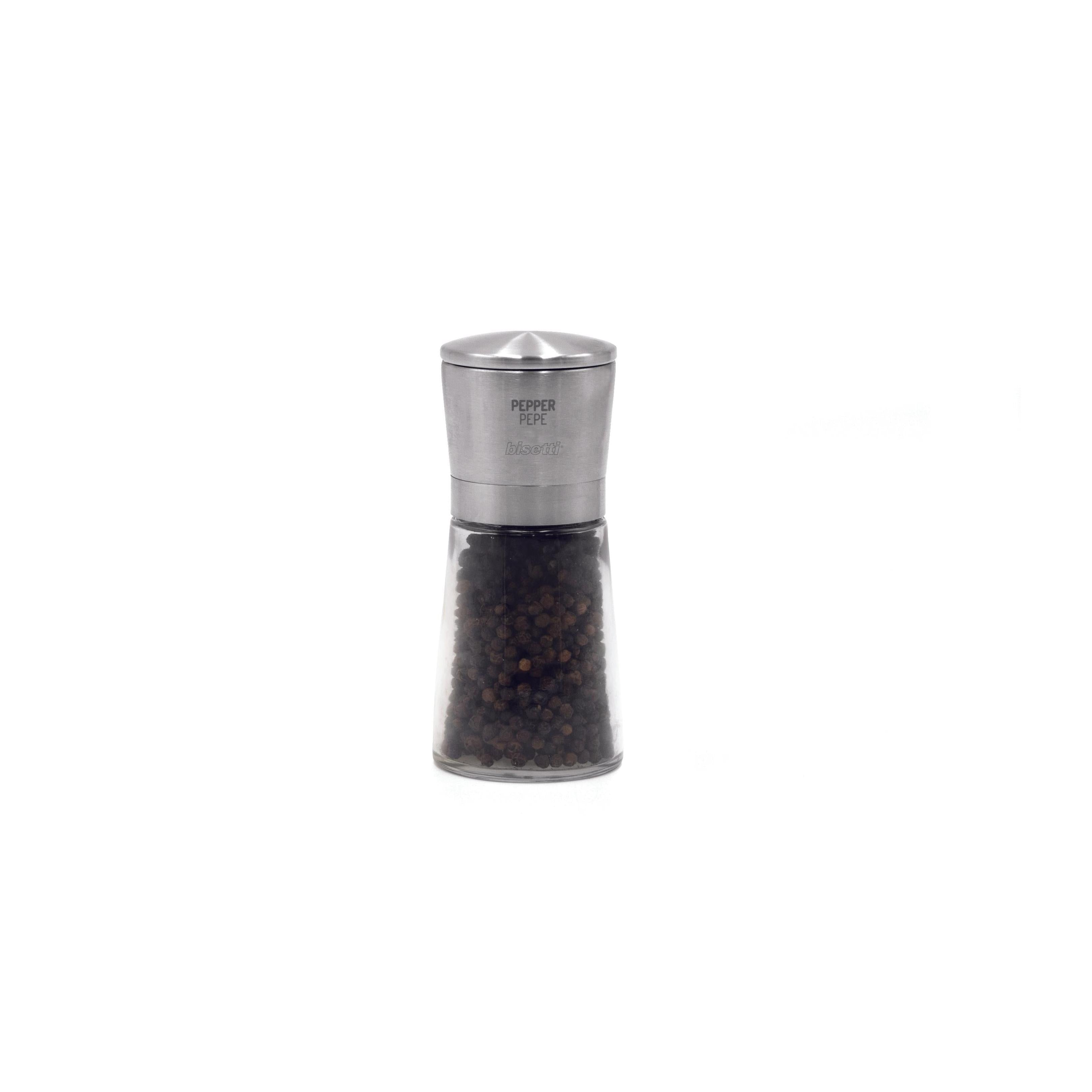 Glass/Steel Pepper Mill 13 cm