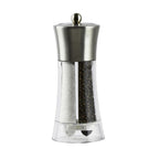 Pepper and Salt Mill - Acrylic and Stainless Steel "Dual Big" 19 cm