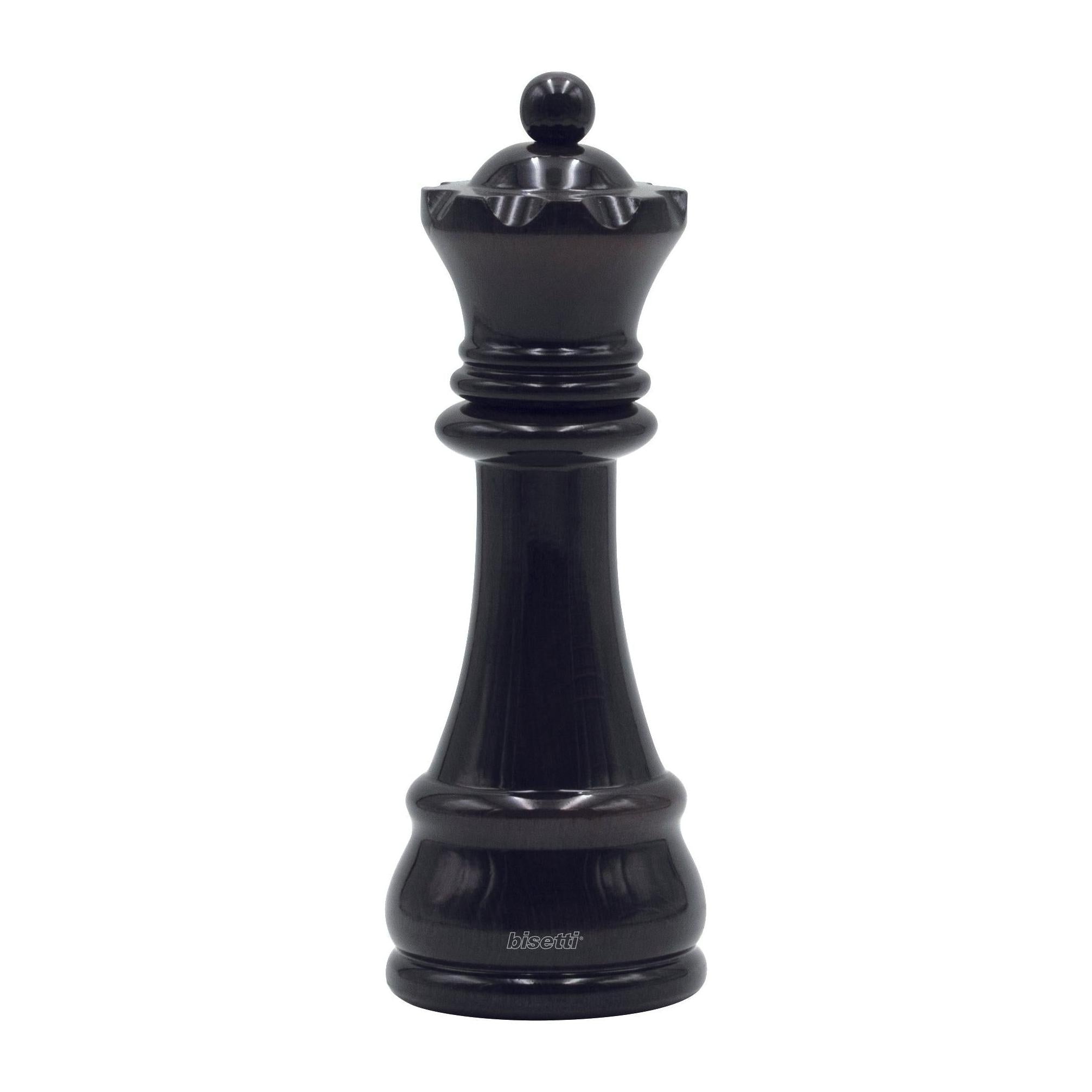 "Regina" Spice Mill in Lacquered Beech Wood - Transparent Black Grain