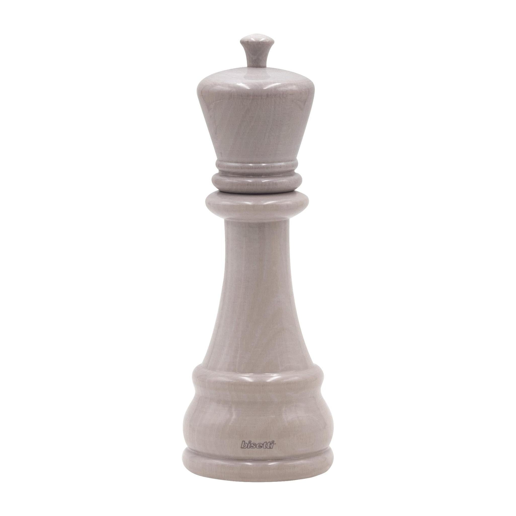 "Re" Spice Mill In Lacquered Beech - Transparent White Grain