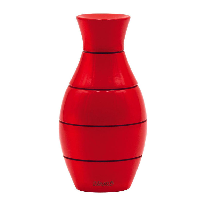 Moulin À Épices « Vaso » En Hêtre Laqué Rouge