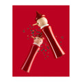 Spice Mill "Pinocchio" in Natural Lacquered Beech / Red Collar / White