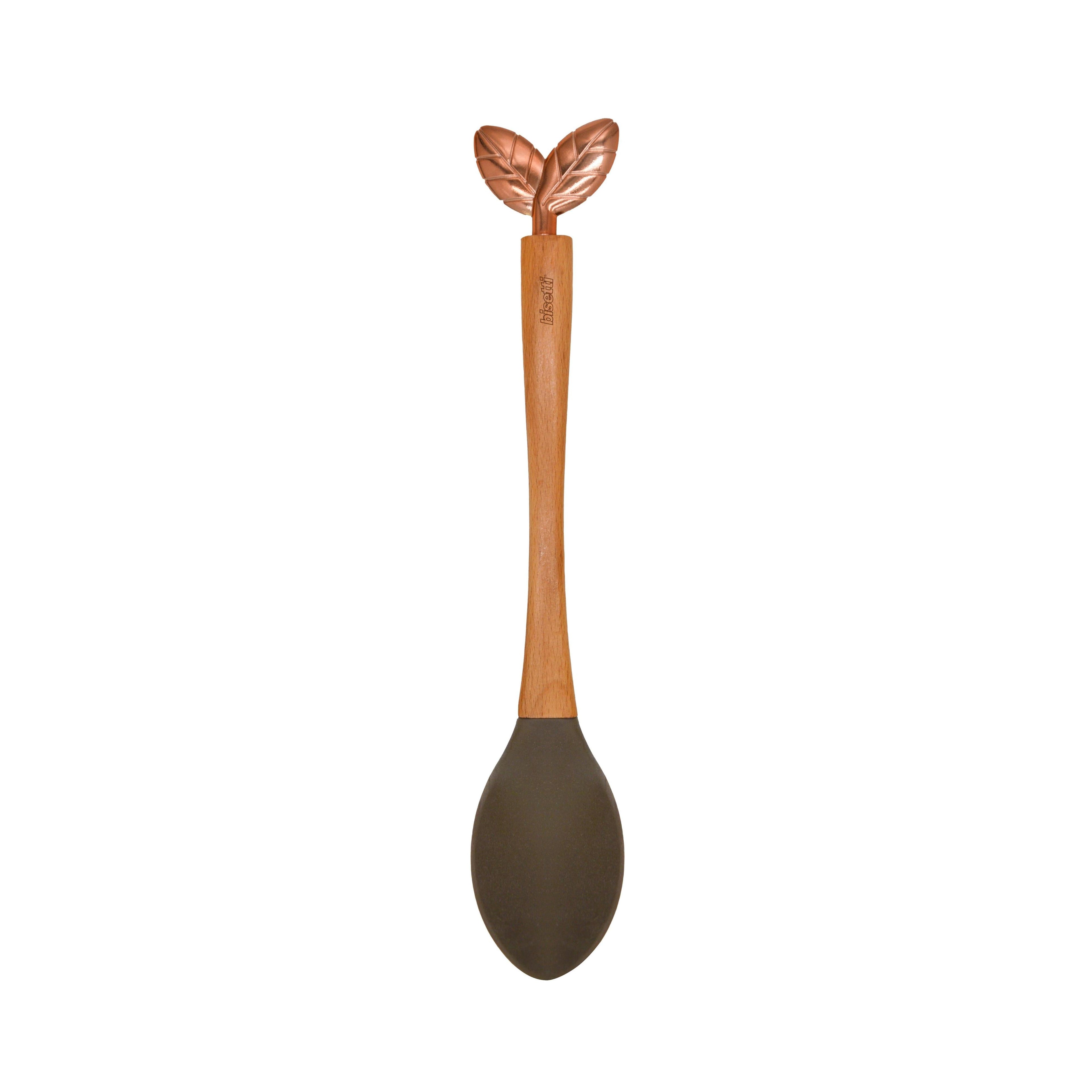 "Printemps D'Or" Silicone Spoon with a Natural Beech Handle